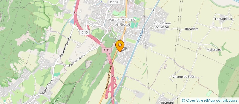 localisation de l'entreprise MONSIEUR THIERRY RENAVENT  VARCES-ALLIERES-ET-RISSET