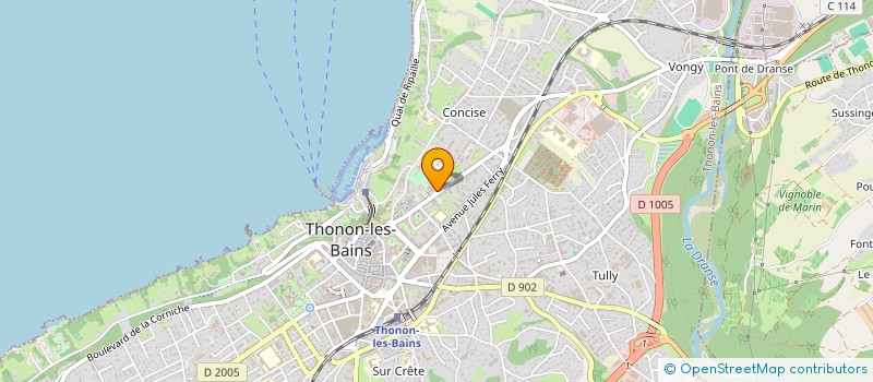localisation de l'entreprise MONSIEUR THIERRY REYGNIER à THONON-LES-BAINS