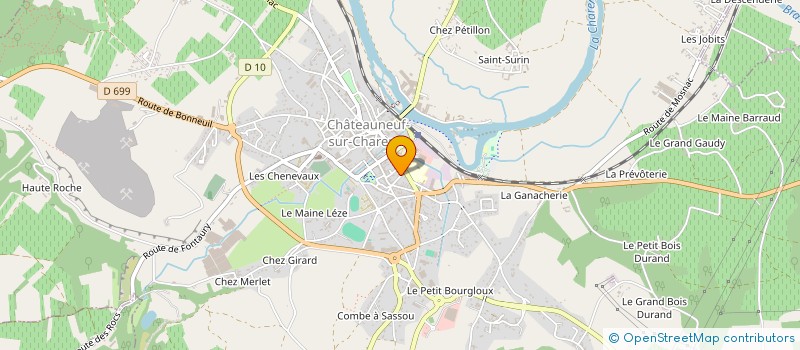 localisation de l'entreprise MONSIEUR THIERRY REYTIER à CHATEAUNEUF-SUR-CHARENTE