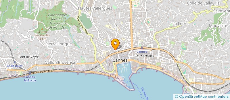 localisation de l'entreprise MONSIEUR THIERRY RIBA à CANNES