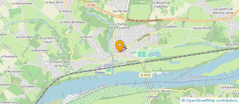 localisation de l'entreprise MONSIEUR THIERRY RICHARDEAU  OUDON