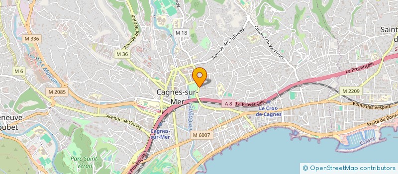 localisation de l'entreprise MONSIEUR THIERRY RICHAUD à CAGNES-SUR-MER