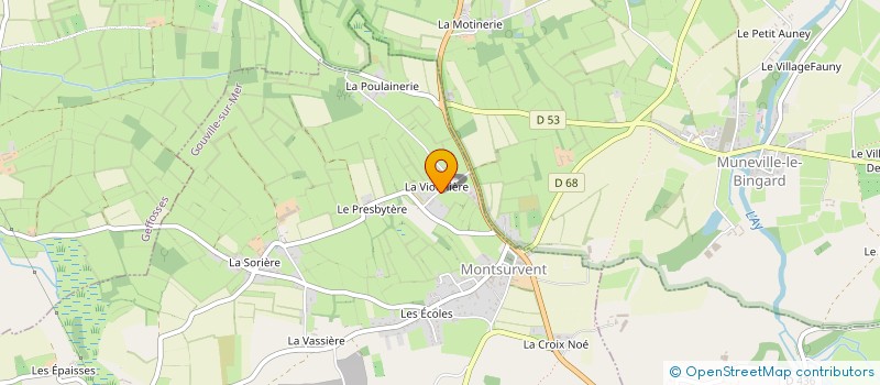 localisation de l'entreprise MONSIEUR THIERRY ROBIN  GOUVILLE-SUR-MER