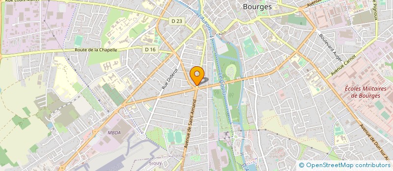 localisation de l'entreprise MONSIEUR THIERRY ROBIN  BOURGES