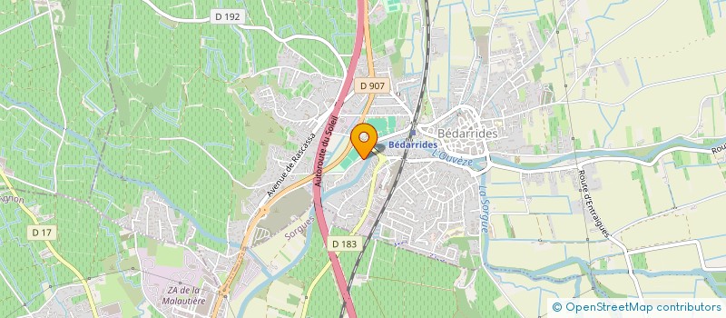 localisation de l'entreprise MONSIEUR THIERRY ROCH  BEDARRIDES