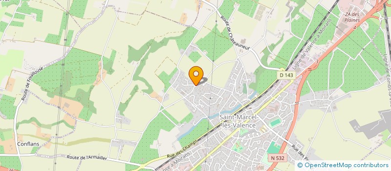 localisation de l'entreprise MONSIEUR THIERRY ROCHAT  SAINT-MARCEL-LES-VALENCE