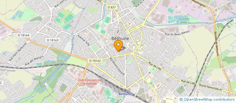 localisation de l'entreprise MONSIEUR THIERRY ROCHE à BETHUNE