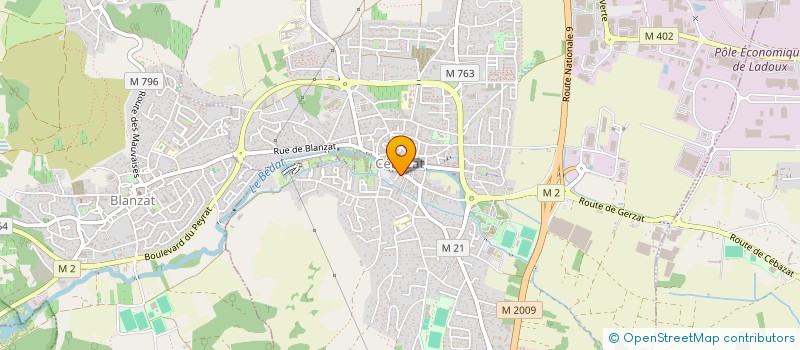 localisation de l'entreprise MONSIEUR THIERRY ROCHE  CEBAZAT