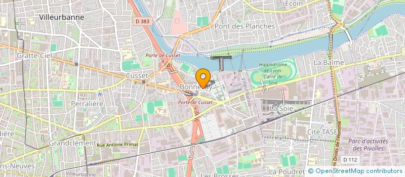 localisation de l'entreprise MONSIEUR THIERRY ROCHE  VILLEURBANNE