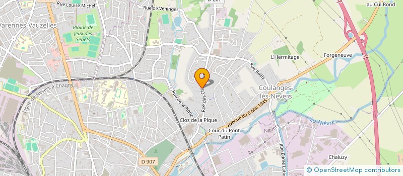 localisation de l'entreprise MONSIEUR THIERRY ROCHE  COULANGES-LES-NEVERS