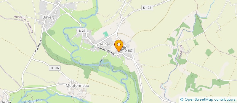 localisation de l'entreprise MONSIEUR THIERRY ROGNON  AUNAC-SUR-CHARENTE