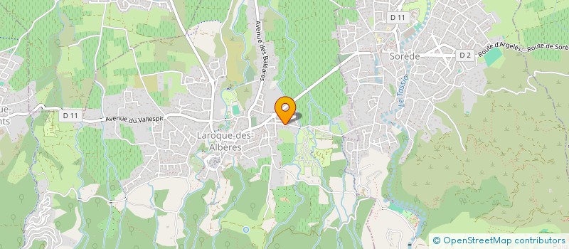 localisation de l'entreprise MONSIEUR THIERRY ROMANGAS  LAROQUE-DES-ALBERES