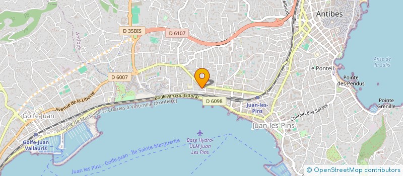 localisation de l'entreprise MONSIEUR THIERRY ROQUE  ANTIBES