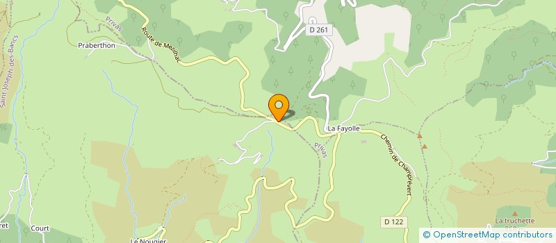 localisation de l'entreprise MONSIEUR THIERRY ROSA  LAVIOLLE