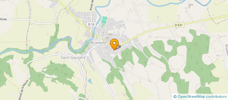 localisation de l'entreprise MONSIEUR THIERRY ROUDIER  BRIATEXTE