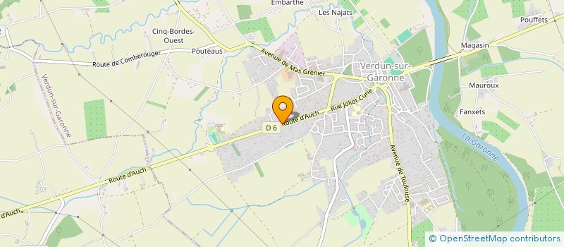 localisation de l'entreprise MONSIEUR THIERRY ROUGE  VERDUN-SUR-GARONNE