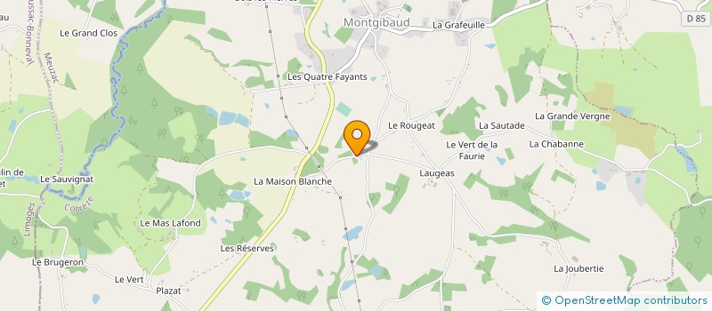 localisation de l'entreprise MONSIEUR THIERRY ROUGERIE  MONTGIBAUD