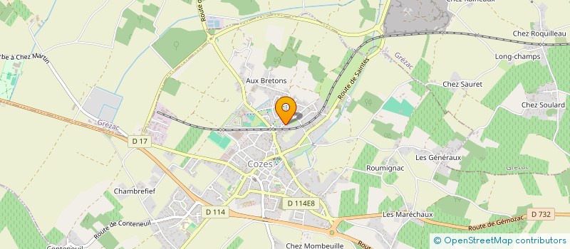 localisation de l'entreprise MONSIEUR THIERRY ROUIL  COZES