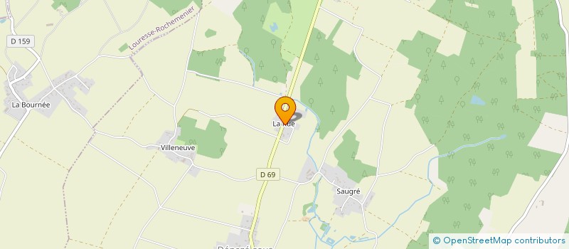 localisation de l'entreprise MONSIEUR THIERRY ROULLEAU  DENEZE-SOUS-DOUE