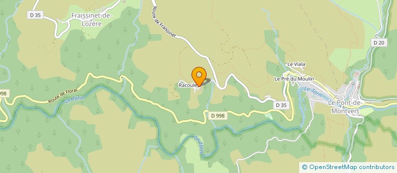 localisation de l'entreprise MONSIEUR THIERRY ROUMEJON  PONT DE MONTVERT SUD MONT LOZERE