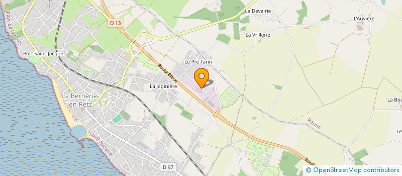 localisation de l'entreprise MONSIEUR THIERRY ROUSSEAU  LA BERNERIE-EN-RETZ