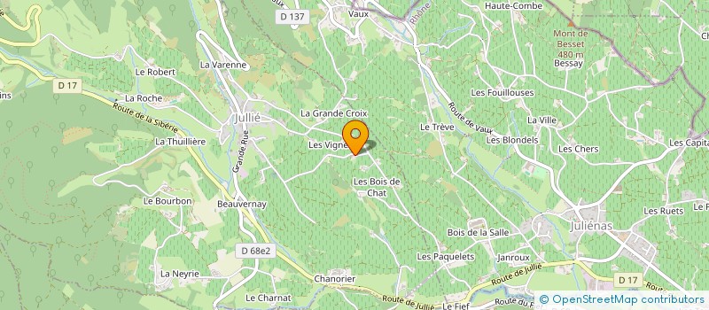 localisation de l'entreprise MONSIEUR THIERRY ROUSSOT  JULLIE