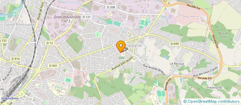 localisation de l'entreprise MONSIEUR THIERRY ROUX  L'ISLE-D'ESPAGNAC
