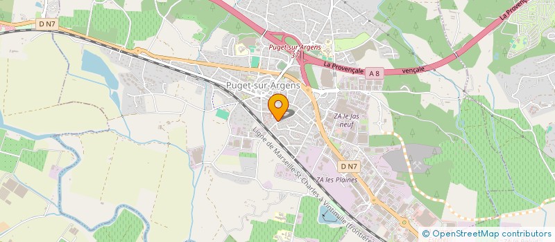 localisation de l'entreprise MONSIEUR THIERRY ROUYER  PUGET-SUR-ARGENS