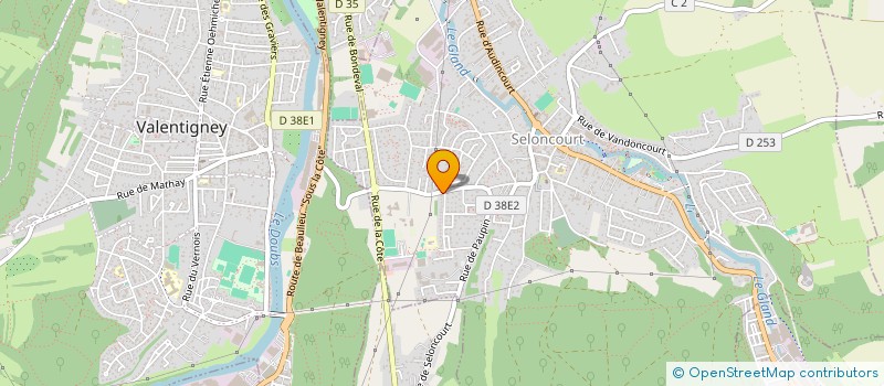 localisation de l'entreprise MONSIEUR THIERRY RUEFLIN  SELONCOURT