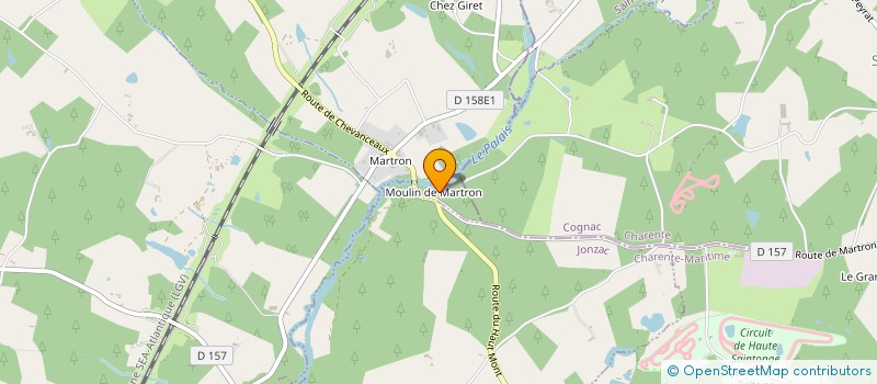 localisation de l'entreprise MONSIEUR THIERRY RULLIER  BORESSE-ET-MARTRON