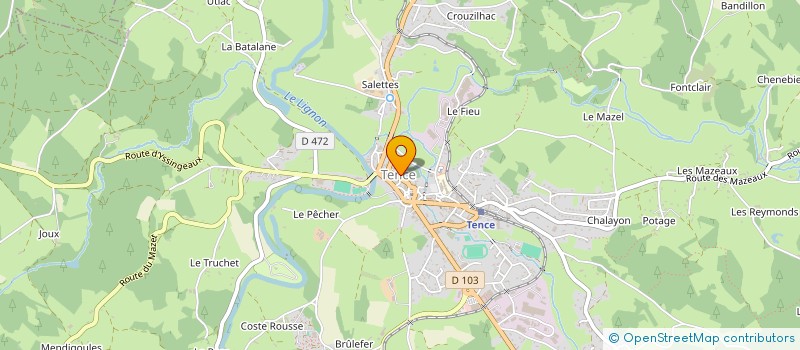 localisation de l'entreprise MONSIEUR THIERRY RUSSIER  TENCE