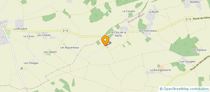 localisation de l'entreprise MONSIEUR THIERRY SABARD  BUSSY LE REPOS