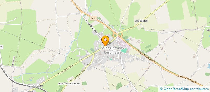 localisation de l'entreprise MONSIEUR THIERRY SABOT  SAINT-GERMAIN-LESPINASSE