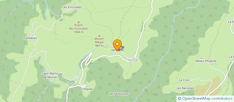 localisation de l'entreprise MONSIEUR THIERRY SABRIER  SAINT GENIEZ D'OLT ET D'AUBRAC