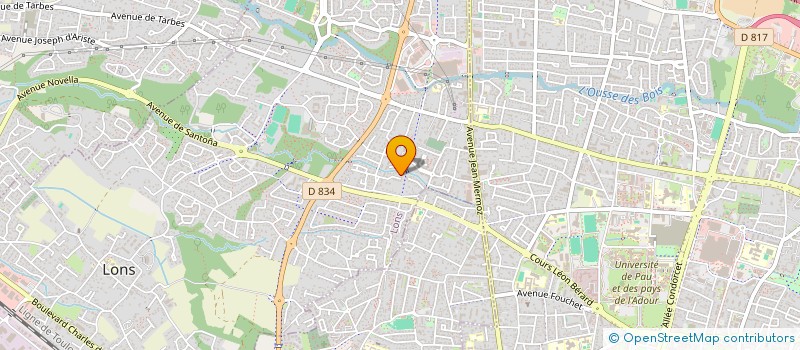 localisation de l'entreprise MONSIEUR THIERRY SAINT MARTIN  LONS