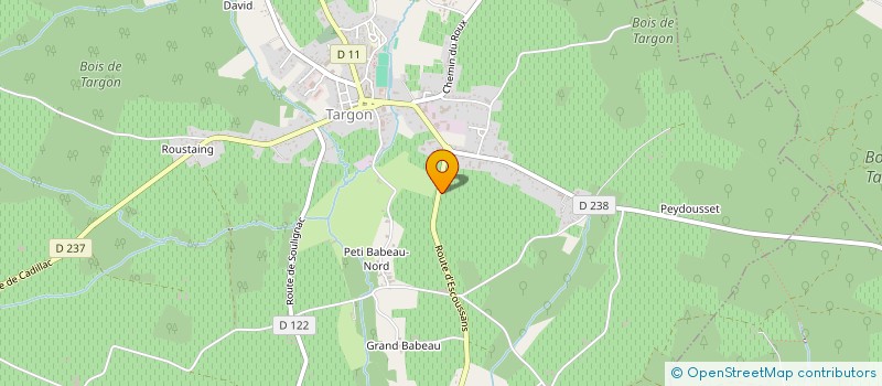 localisation de l'entreprise MONSIEUR THIERRY SAINT-PAUL  TARGON