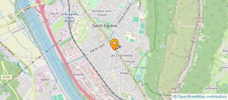 localisation de l'entreprise MONSIEUR THIERRY SALAVIN  SAINT-EGREVE