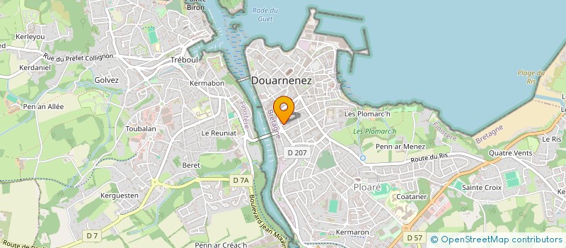 localisation de l'entreprise MONSIEUR THIERRY SALVERT à DOUARNENEZ