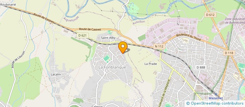 localisation de l'entreprise MONSIEUR THIERRY SANCHEZ  AIGUEFONDE