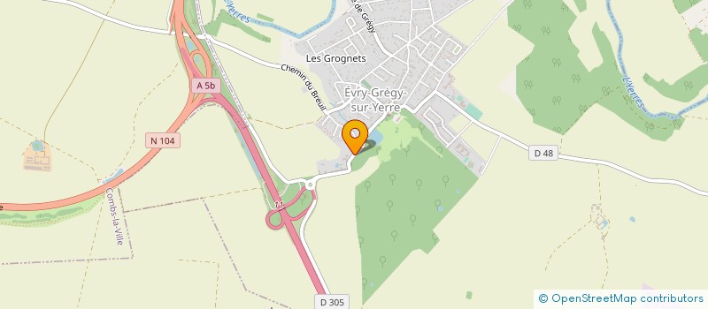localisation de l'entreprise MONSIEUR THIERRY SANDRIER à EVRY-GREGY-SUR-YERRE