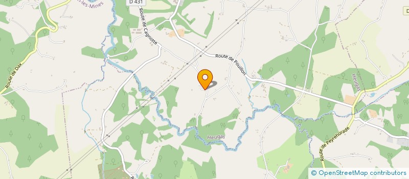 localisation de l'entreprise MONSIEUR THIERRY SANGLA  HEUGAS