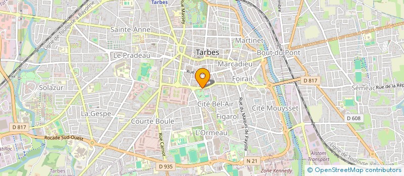 localisation de l'entreprise MONSIEUR THIERRY SANJUAN  TARBES