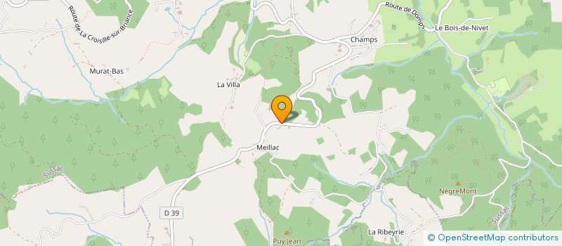 localisation de l'entreprise MONSIEUR THIERRY SANZ  SUSSAC