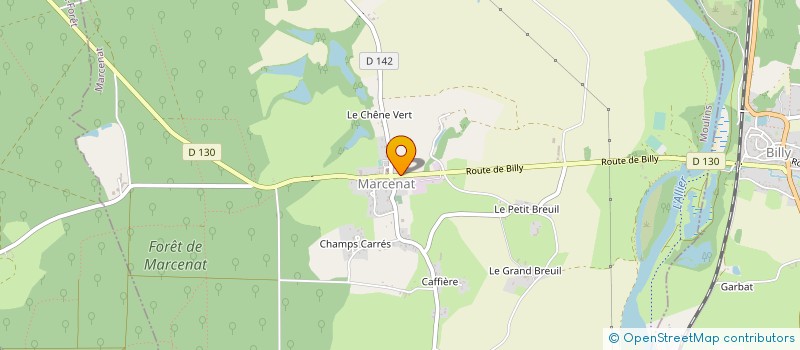 localisation de l'entreprise MONSIEUR THIERRY SASTRE-GARAU à MARCENAT