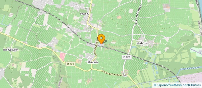 localisation de l'entreprise MONSIEUR THIERRY SAVIGNAC  SAINT-ESTEPHE