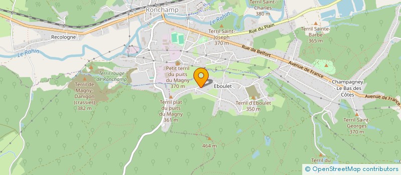 localisation de l'entreprise MONSIEUR THIERRY SCHLUMBERGER  CHAMPAGNEY