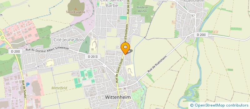 localisation de l'entreprise MONSIEUR THIERRY SCHUMACHER  WITTENHEIM