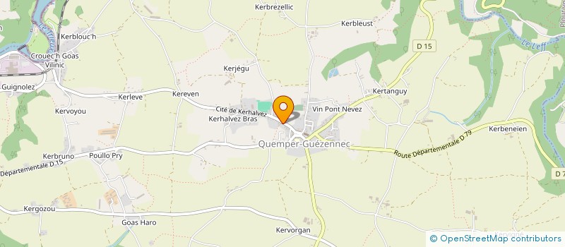 localisation de l'entreprise MONSIEUR THIERRY SEGOND  QUEMPER-GUEZENNEC
