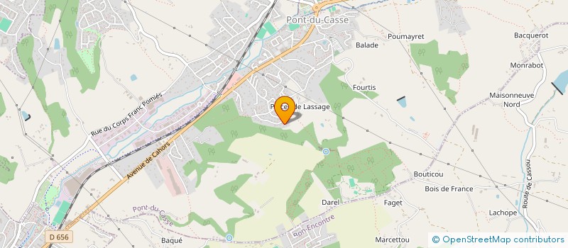 localisation de l'entreprise MONSIEUR THIERRY SEIGNOUREL  PONT DU CASSE