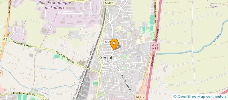 localisation de l'entreprise MONSIEUR THIERRY SEMONSUT à GERZAT